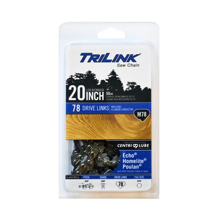 Trilink Chainsaw Chain .325 Semi-Chisel .050 78DL for Solo 651 H78-20BPX; CL25078TL2